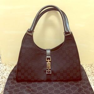 Gucci monogram canvas bag